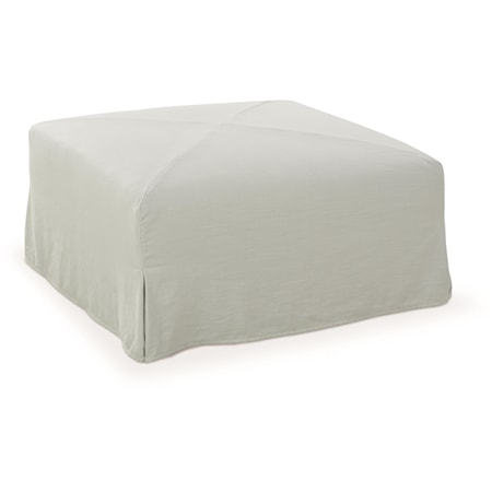 Miles Slipcover Ottoman